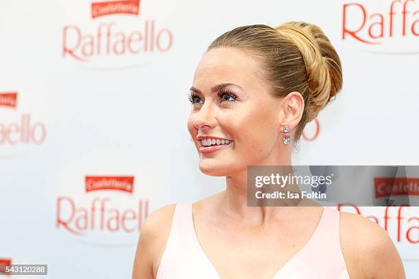 Former Miss Germany Anne Julia Hagen attends the Raffaello Summer Day 2016 to celebrate the 26th anniversary of Raffaello on June 24, 2016 in Berlin,...