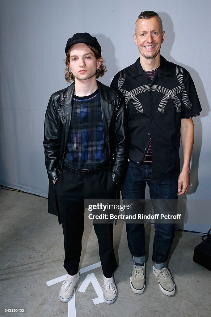 Lanvin : Front Row  - Paris Fashion Week - Menswear Spring/Summer 2017