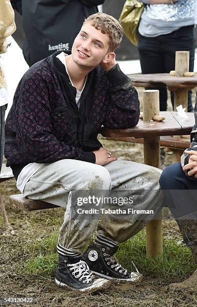 Rafferty Law at Glastonbury Festival 2016 at Glastonbury Festival Site on June 26, 2016 in Glastonbury, England.