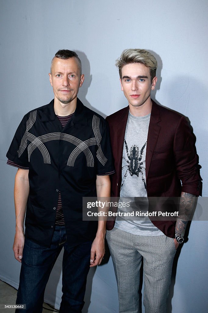 Lanvin : Front Row  - Paris Fashion Week - Menswear Spring/Summer 2017