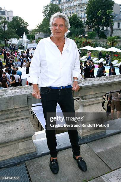 Guest attend the Berluti Menswear Spring/Summer 2017 show as part of Paris Fashion Week on June 24, 2016 in Paris, France.