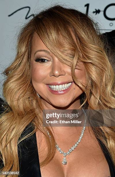 Singer/songwriter Mariah Carey arrives at 1 OAK Nightclub at the Mirage Hotel & Casino to debut her DJ set on June 26, 2016 in Las Vegas, Nevada.