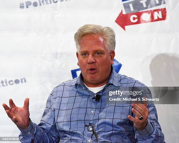 Glenn Beck speaks during his appearance at Politicon at Pasadena Convention Center on June 25, 2016 in Pasadena, California.