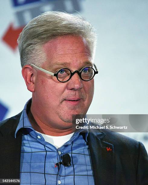 Glenn Beck speaks during his appearance at Politicon at Pasadena Convention Center on June 25, 2016 in Pasadena, California.