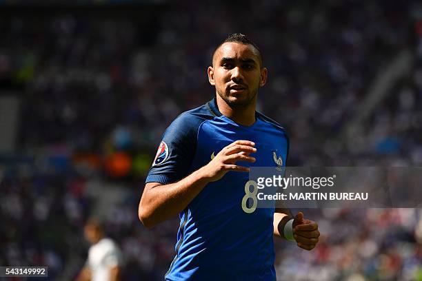 France's forward Dimitri Payet during Euro 2016 round of 16 football match between France and Republic of Ireland at the Parc Olympique Lyonnais...