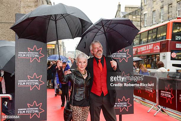 Actress Ann Louise Ross and Nils den Hertog attend the EIFF Closing Night Gala and World Premiere of 'Whisky Galore!' during the 70th Edinburgh...