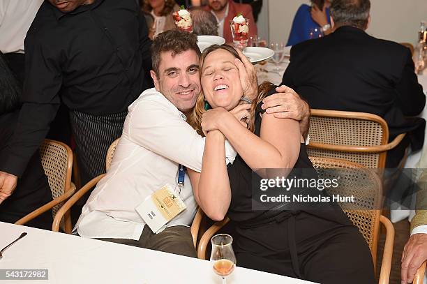 Filmmaker Eugene Jarecki and Director Heidi Ewing attend the Screenwriters Tribute Dinner hosted by Hennessy Paradis Imperial at the 2016 Nantucket...