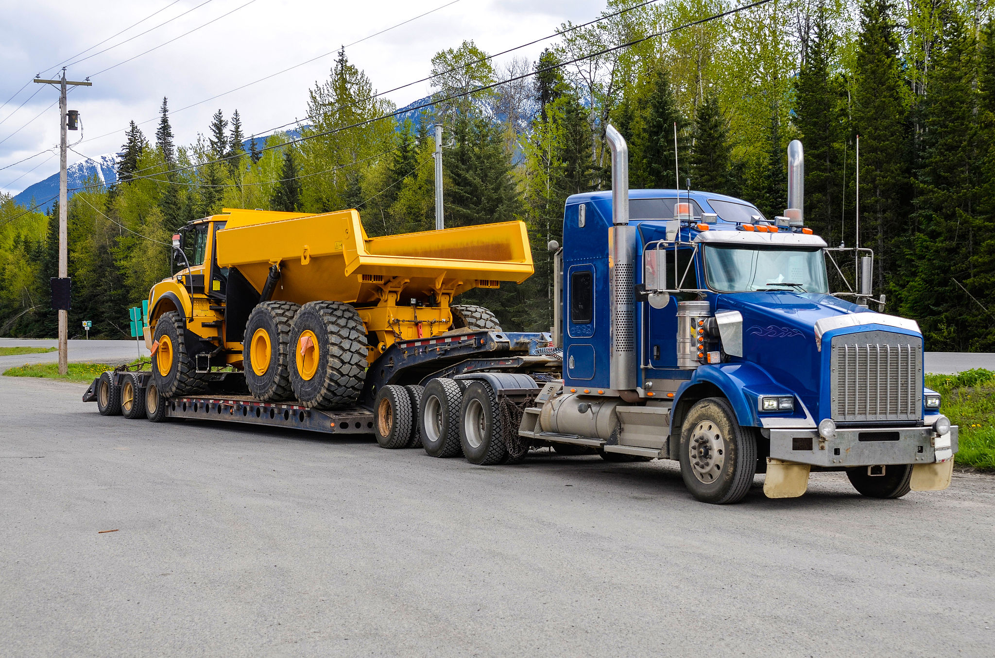 hauling truck