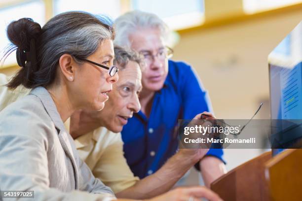 Adult Student Using Computer Adult Learning Community Photos and Premium High Res Pictures - Getty ...
