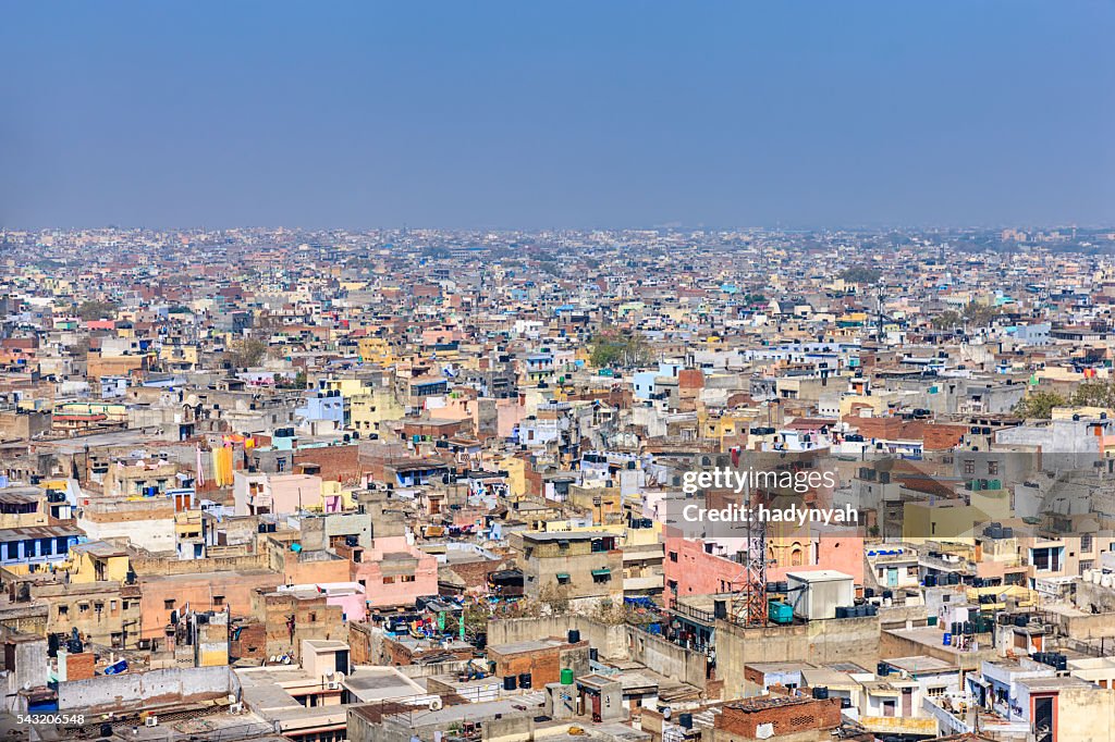 Panorama of Old Delhi, India