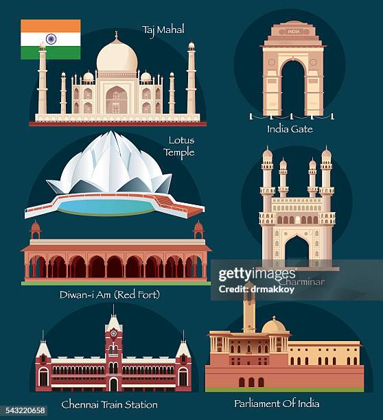 ilustrações de stock, clip art, desenhos animados e ícones de a índia símbolos - jama masjid agra