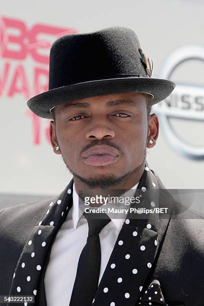 Recording artist Diamond Platnumz attends the Nissan red carpet during the 2016 BET Awards at the Microsoft Theater on June 26, 2016 in Los Angeles,...