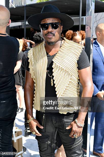 Recording artist Anthony Hamilton attends the Cover Girl glam stage during the 2016 BET Awards at the Microsoft Theater on June 26, 2016 in Los...