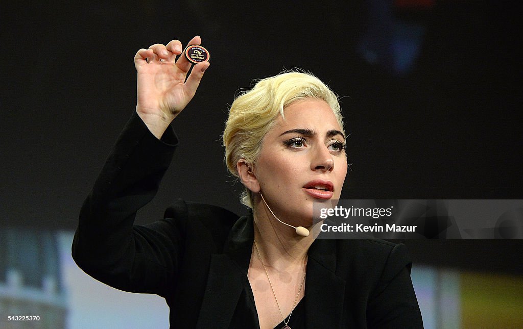 Lady Gaga Joins His Holiness the Dalai Lama to Speak to US Mayors About Kindness