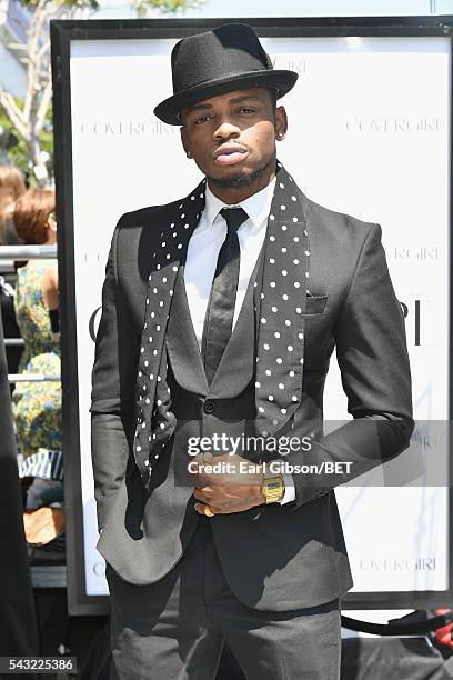 Recording artist Diamond Platnumz attends the Cover Girl glam stage during the 2016 BET Awards at the Microsoft Theater on June 26, 2016 in Los...