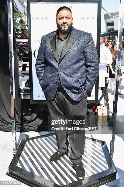 Khaled attends the Cover Girl glam stage during the 2016 BET Awards at the Microsoft Theater on June 26, 2016 in Los Angeles, California.