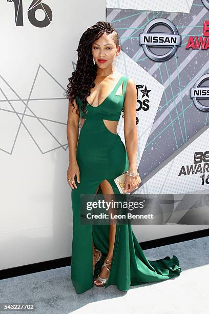 Actress Meagan Good attends the Make A Wish VIP Experience at the 2016 BET Awards on June 26, 2016 in Los Angeles, California.