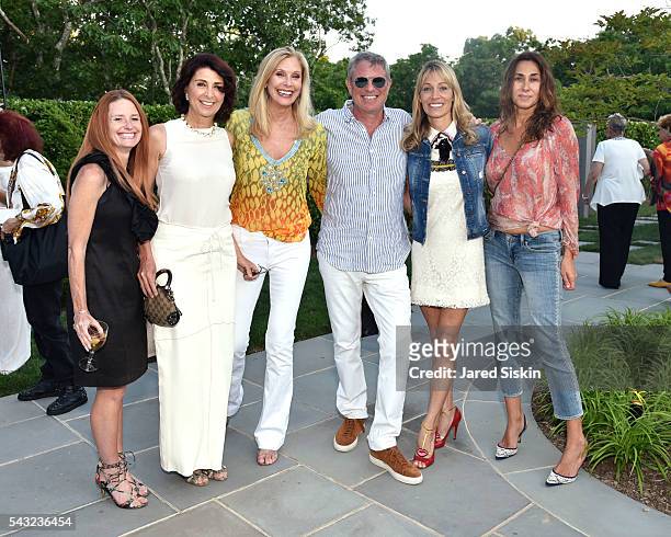 April Malloy, Pnina Anza, Dara Sowell, Hollie Watman, Robert Futterman and Mirium Bruni attend The Hollie Watman Launch Party at Private Residence on...
