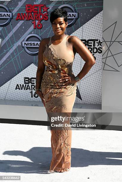 Singer Fantasia Barrino attends the 2016 BET Awards at Microsoft Theater on June 26, 2016 in Los Angeles, California.