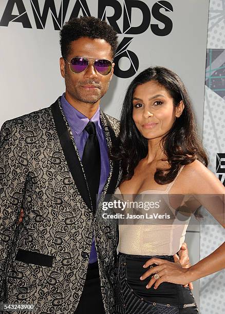 Eric Benet and Manuela Testolini attend the 2016 BET Awards at Microsoft Theater on June 26, 2016 in Los Angeles, California.