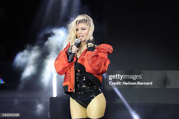 Fergie performs on stage during New York City Pride 2016 - Dance On The Pier at Pier 26 on June 26, 2016 in New York City.