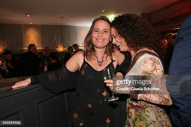 Marie Theres Kroetz-Relin and Barbara Wussow during the Peugeot BVC Casting Night during the Munich Film Festival 2016 at Kaeferschaenke on June 26,...