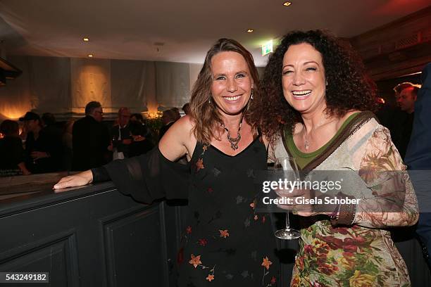 Marie Theres Kroetz-Relin and Barbara Wussow during the Peugeot BVC Casting Night during the Munich Film Festival 2016 at Kaeferschaenke on June 26,...