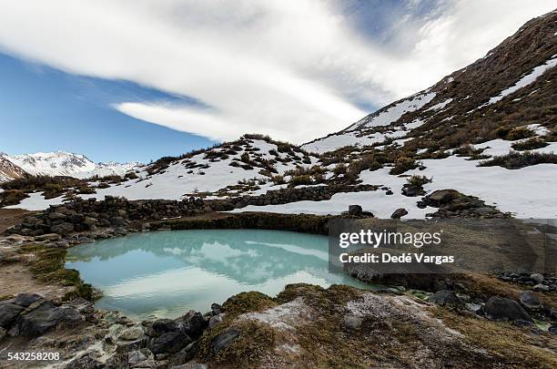 thermal in the mountain in san rafael mendoza - mendoza stock-fotos und bilder