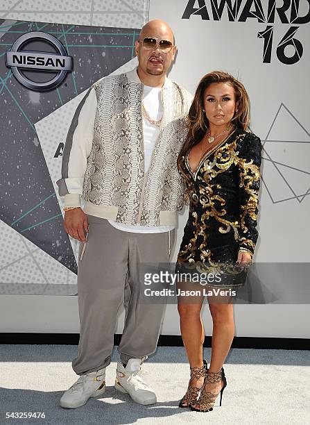 Fat Joe and Lorena Cartagena attend the 2016 BET Awards at Microsoft Theater on June 26, 2016 in Los Angeles, California.