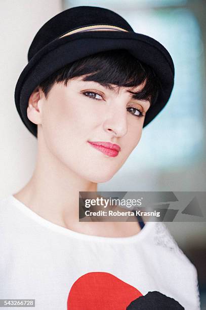 Singer Arisa is photographed for Self Assignment on September 7, 2011 in Rome, Italy.