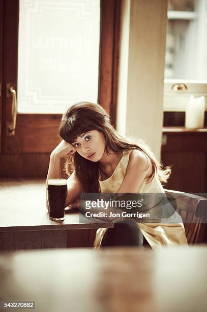 Singer and musician Foxes aka Louisa Rose Allen is photographed for In-Style on April 4, 2014 in London, England.