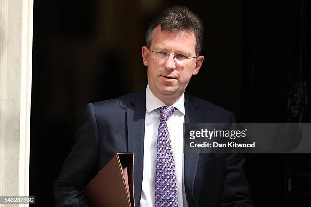 Jeremy Wright QC, Attorney General leaves Downing Street following a cabinet meeting on June 27, 2016 in London, England. British Prime Minister...