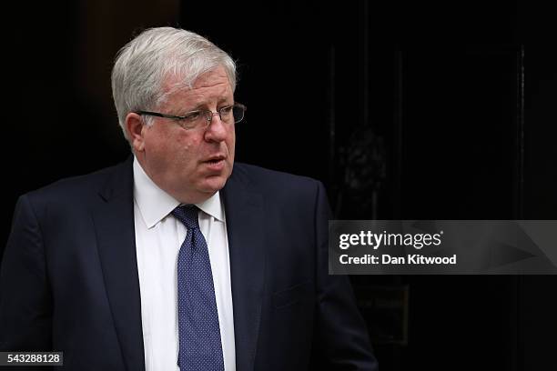 Patrick McLoughlin , Secretary of State for Transport leaves Downing Street following a cabinet meeting on June 27, 2016 in London, England. British...