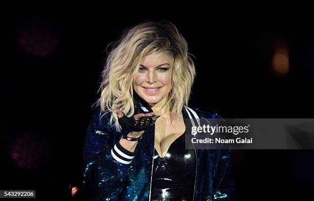 Fergie performs on stage during New York City Pride 2016 - Dance On The Pier on June 26, 2016 in New York City.