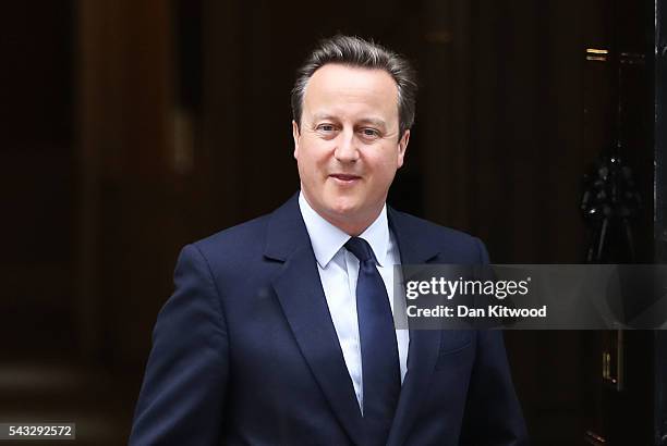 Prime Minister, David Cameron leaves 10 Downing Street following a cabinet meeting on June 27, 2016 in London, England. British Prime Minister David...