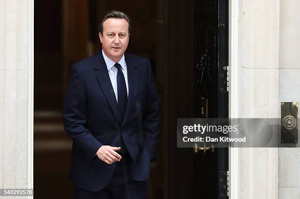 Prime Minister, David Cameron leaves 10 Downing Street following a cabinet meeting on June 27, 2016 in London, England. British Prime Minister David...