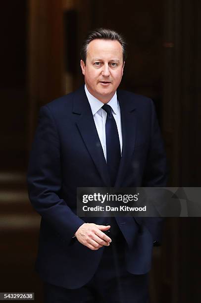 Prime Minister, David Cameron leaves 10 Downing Street following a cabinet meeting on June 27, 2016 in London, England. British Prime Minister David...