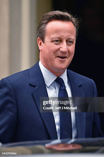 Prime Minister, David Cameron leaves 10 Downing Street following a cabinet meeting on June 27, 2016 in London, England. British Prime Minister David...