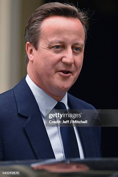 Prime Minister, David Cameron leaves 10 Downing Street following a cabinet meeting on June 27, 2016 in London, England. British Prime Minister David...