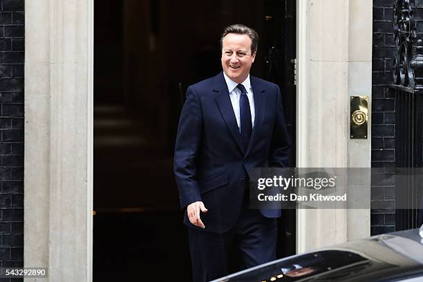 Prime Minister, David Cameron leaves 10 Downing Street following a cabinet meeting on June 27, 2016 in London, England. British Prime Minister David...