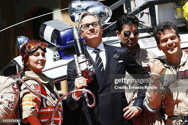 Director Paul Feig attends the 'Ghostbusters' photocall at La Casa Del Cinema on June 27, 2016 in Rome, Italy.