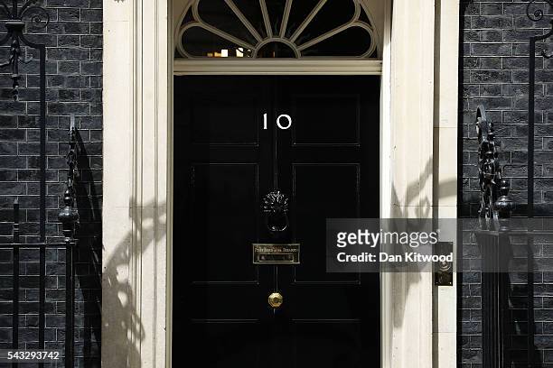General view of 10 Downing Street following a cabinet meeting on June 27, 2016 in London, England. British Prime Minister David Cameron chaired an...