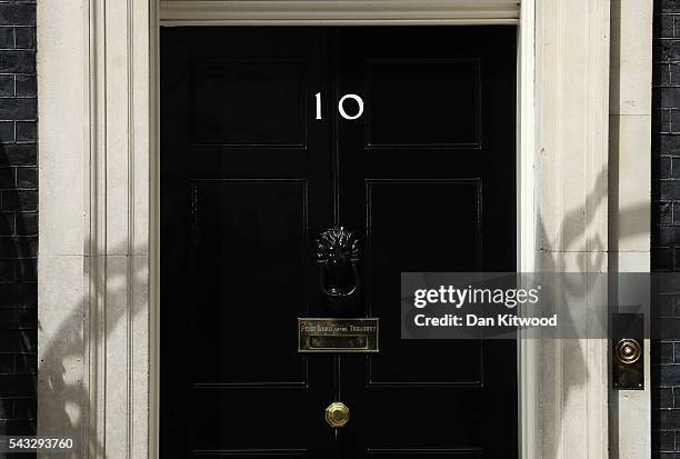 General view of 10 Downing Street following a cabinet meeting on June 27, 2016 in London, England. British Prime Minister David Cameron chaired an...