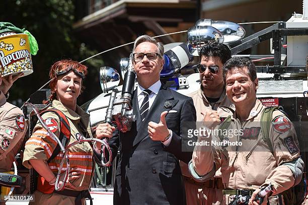 Paul Feig, american directors of Ghostbusters Movie, attends Photocall at &quot;La Casa del Cinema&quot;, Rome, Italy on 27 June 2016.