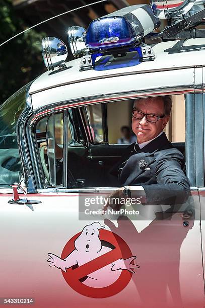 Paul Feig, american directors of Ghostbusters Movie, attends Photocall at &quot;La Casa del Cinema&quot;, Rome, Italy on 27 June 2016.