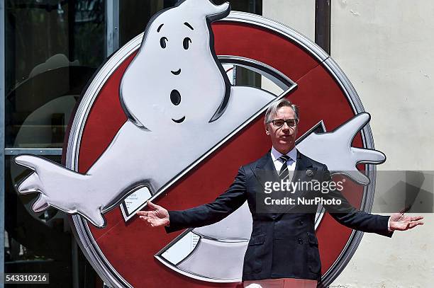Paul Feig, american directors of Ghostbusters Movie, attends Photocall at &quot;La Casa del Cinema&quot;, Rome, Italy on 27 June 2016.