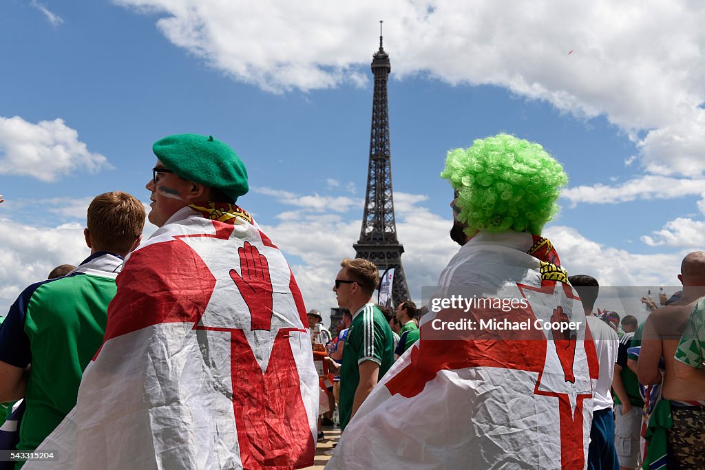 Northern Ireland v Wales Euro 2016 Fans