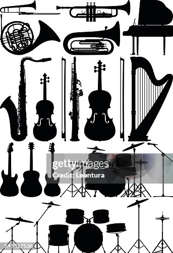 Real Life Instruments Detailed Musical Instruments High-Res Vector Graphic - Getty Images
