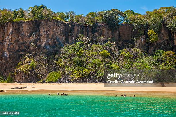 sancho bay in fernando de noronha - baía do sancho stock pictures, royalty-free photos & images