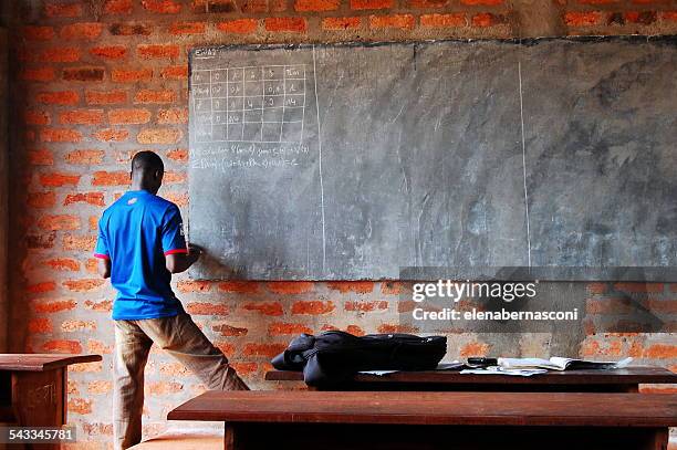 central african republic, bangui, school - central african republic stock pictures, royalty-free photos & images